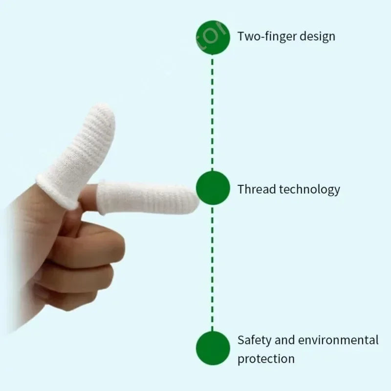 24/12Pcs Pet Two-Finger Brushing Finger Cots Remove Tartar Cochlear Clean for Cat Dog Toothbrush Oral Care Finger Cover Pet Care