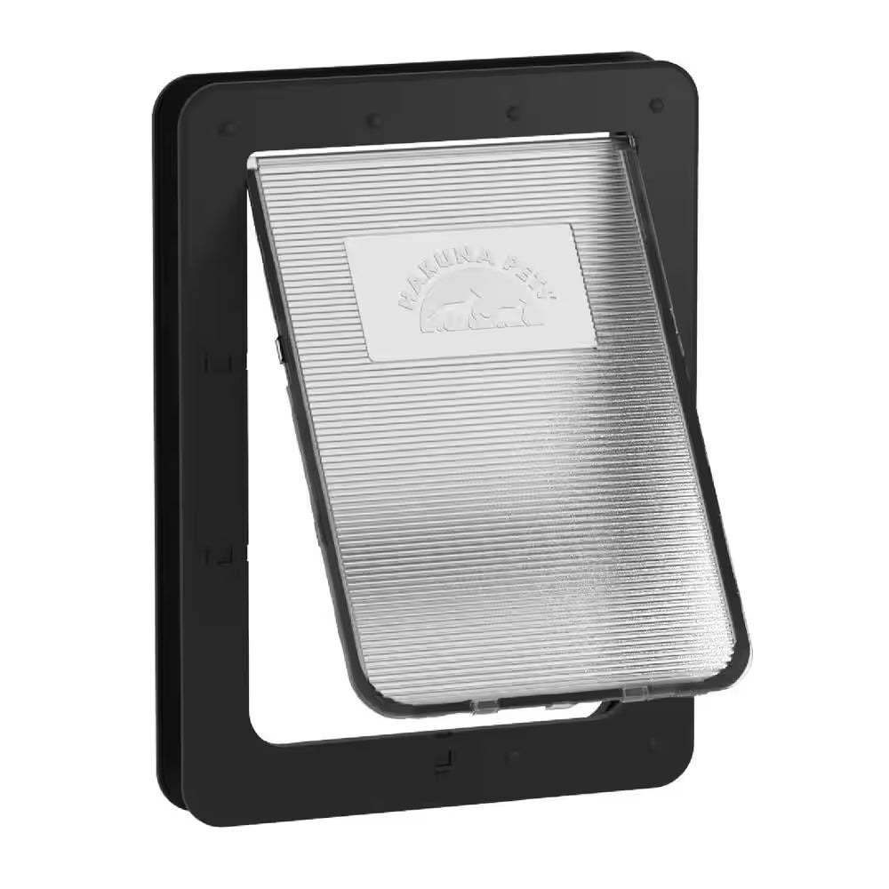 11.6 In. X 16.7 In. Large Super Tough Pet Door, Removable Tunnel, 2 Way Locks, Black
